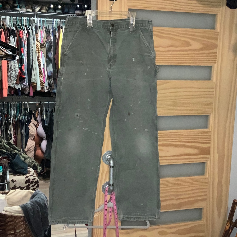 Men's Army Green Dungaree Pants